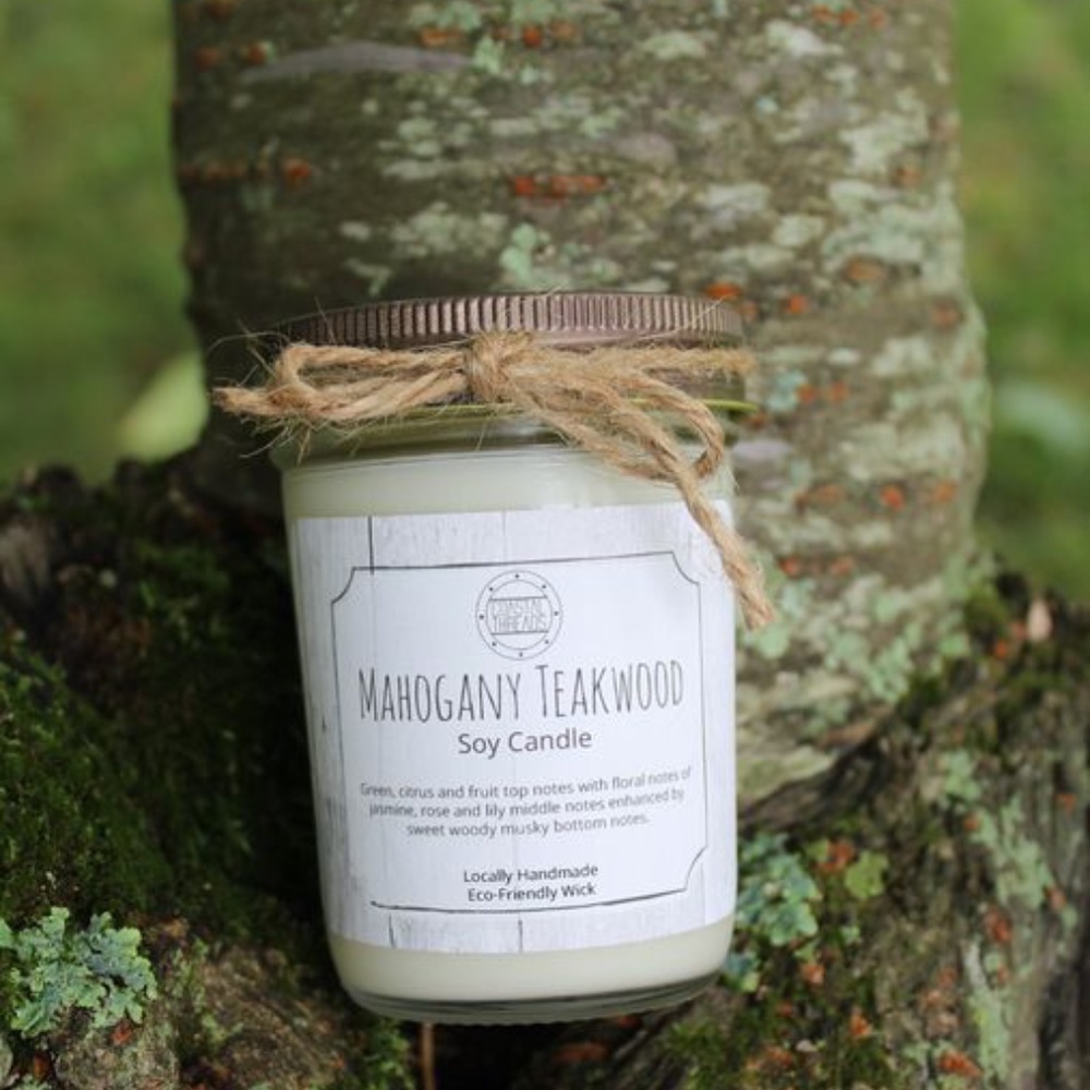 Mahogany Teakwood Soy Candle